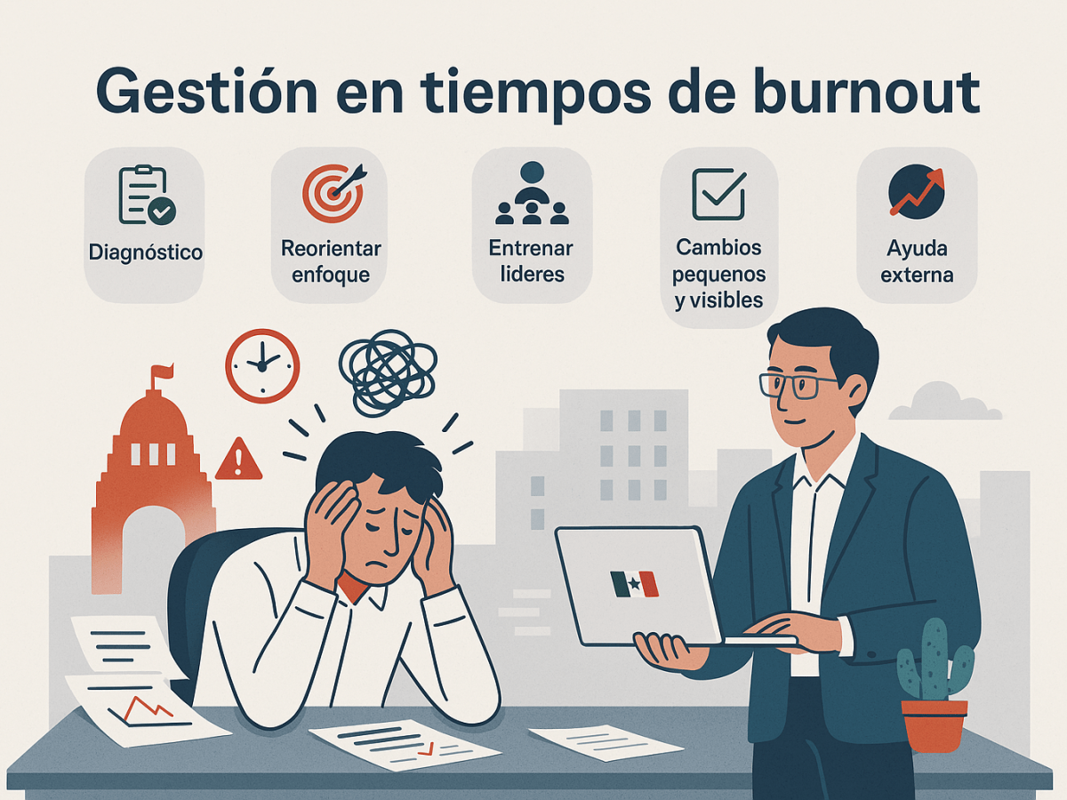 Gestión en tiempos de burnout: cómo evitar que el talento se&nbsp;apague.